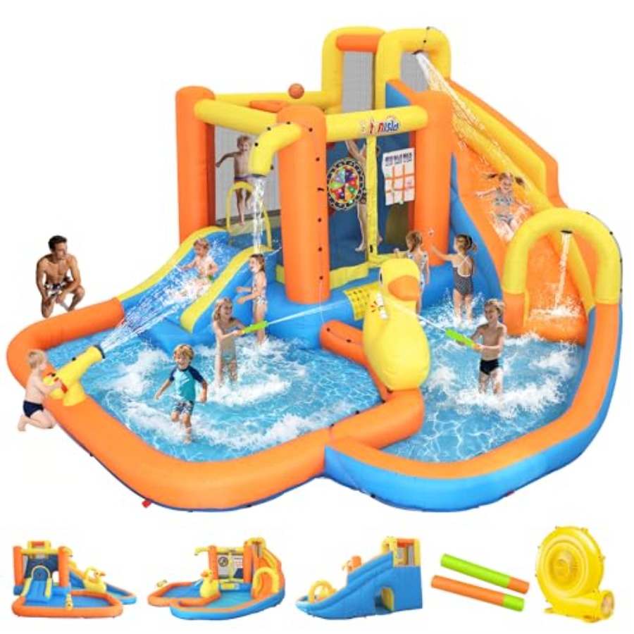 Water Slide Inflatable - Backyard inflatable water park for kids