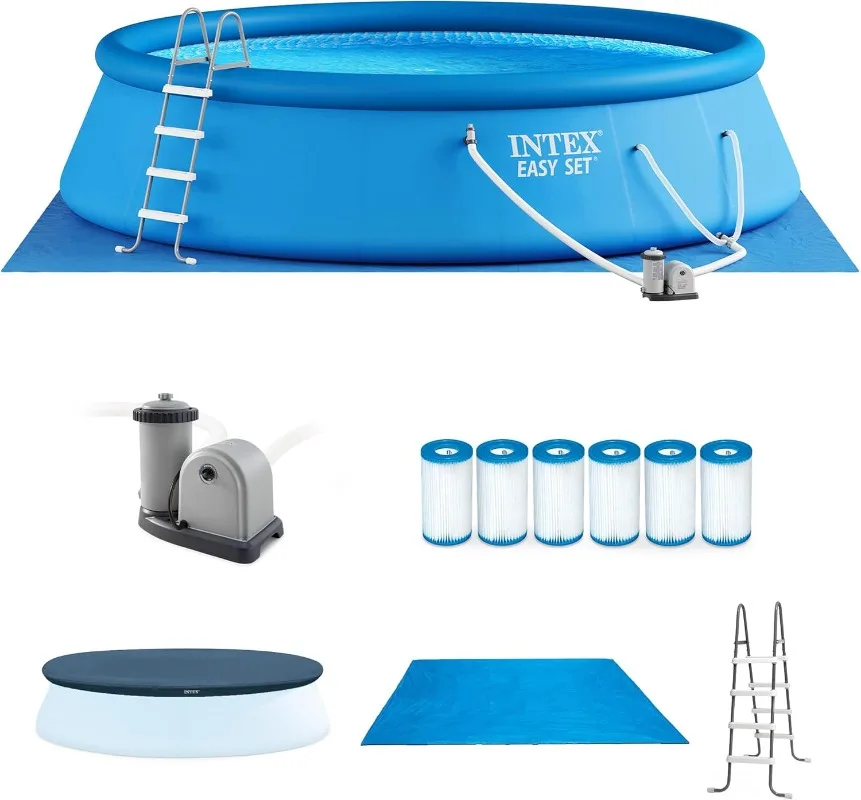 Pool Ladder Above Ground - Intex Easy Set 18 Foot by