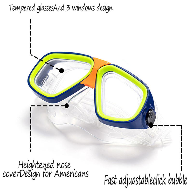 Adults Kids  Diving Goggle Mas - Snorkel Mask Full Face ulasan dan harga