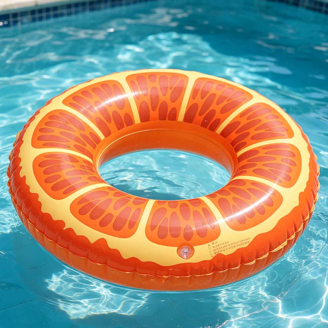 1PC Orange Slice Inflatable Sw - Pool Float Ring Inflatable ulasan dan harga