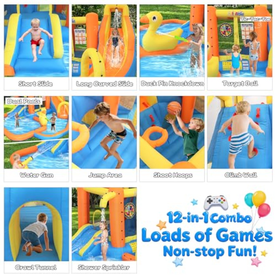 Backyard inflatable water park - Water Slide Inflatable ulasan dan harga