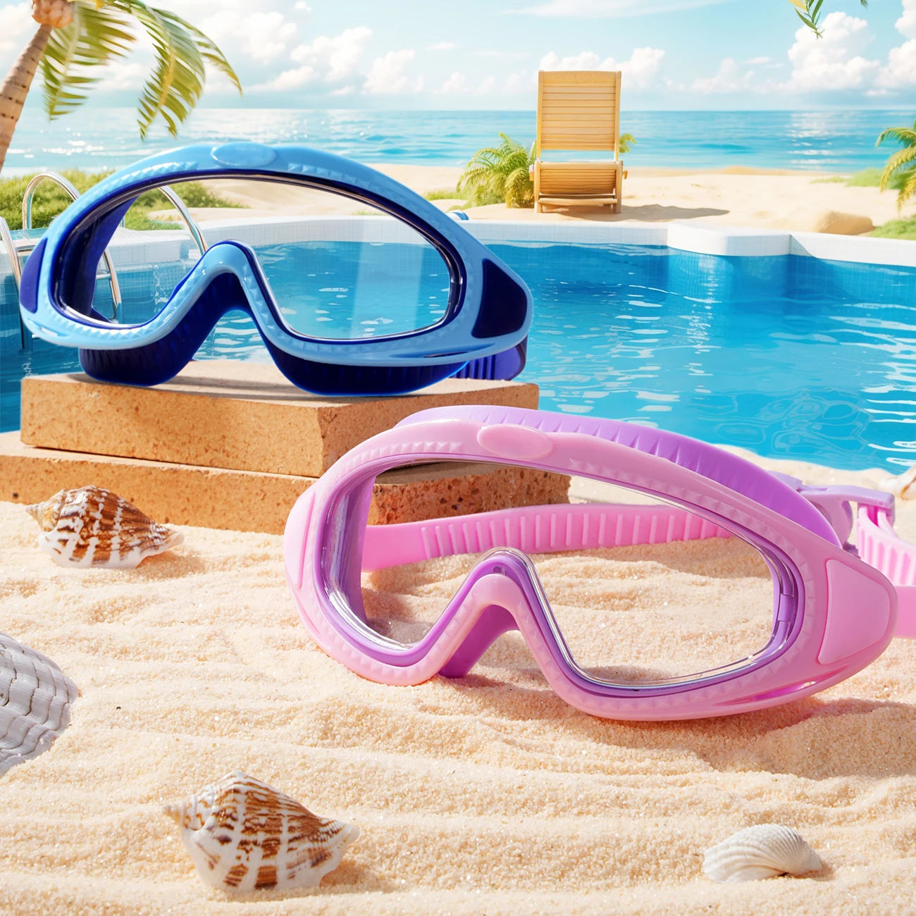 Unisex Adult Swim Goggles with - Swim Goggles Anti Fog Uv ulasan dan harga