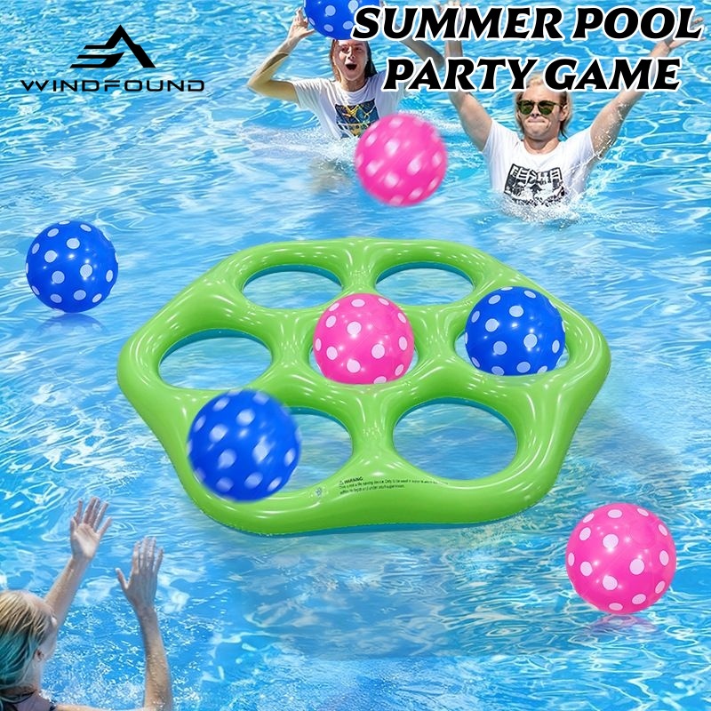 Inflatable Hexagon Ring Toss P - Pool Float Ring Inflatable ulasan dan harga
