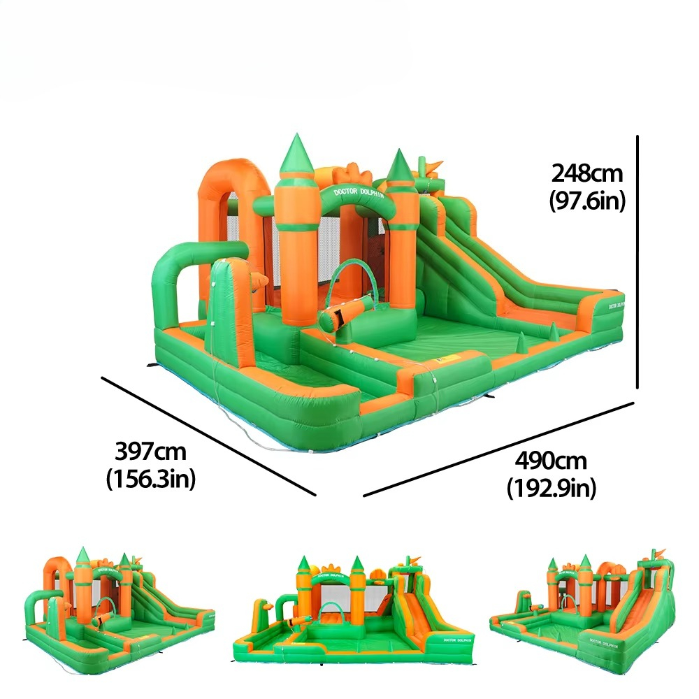 Kids' Inflatable Bouncy Castle - Water Slide Inflatable ulasan dan harga