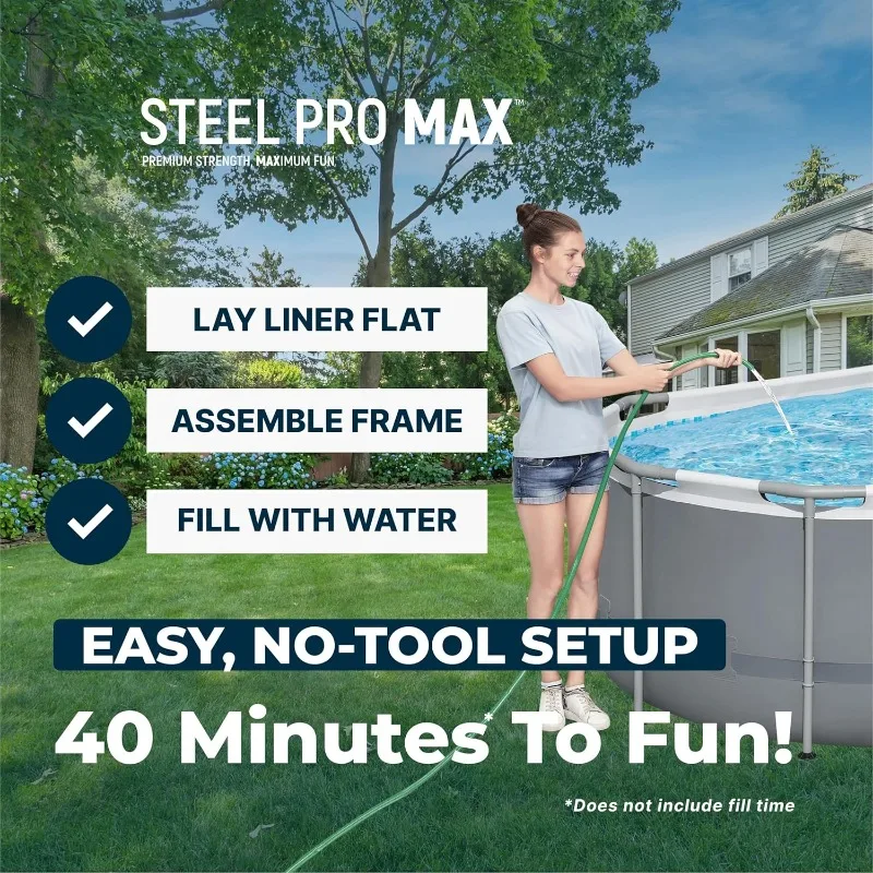 Bestway Steel Pro MAX 14' x 8' - Pool Ladder Above Ground ulasan dan harga