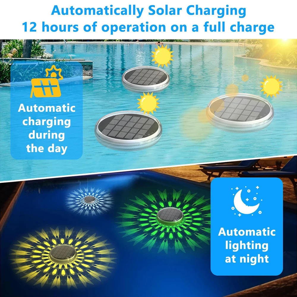 Nice Solar Rechargeable Floati - Pool Light Solar Rechargeable ulasan dan harga
