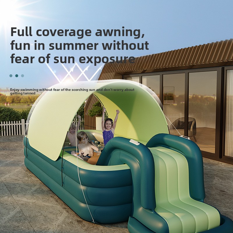 Inflatable Kiddie Pool with Sl - Water Slide Inflatable ulasan dan harga