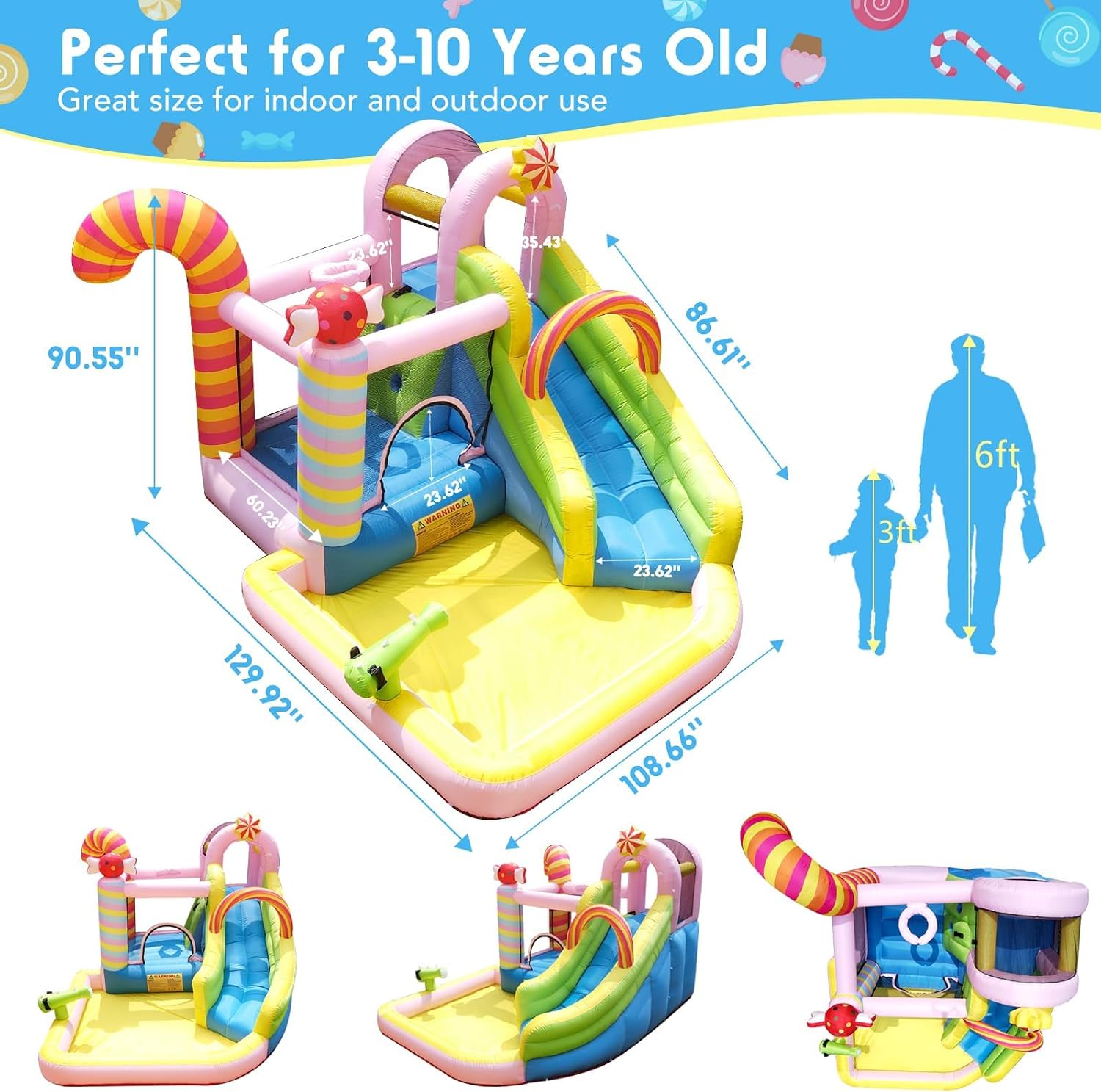 Inflatable Bounce House for Bi - Water Slide Inflatable ulasan dan harga