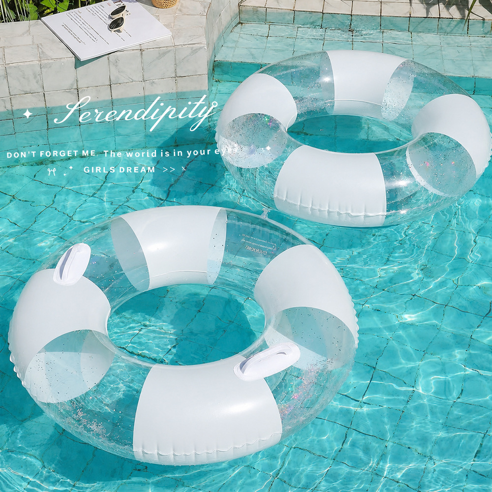 Transparent  Swimming Ring Adu - Pool Lounger Inflatable ulasan dan harga