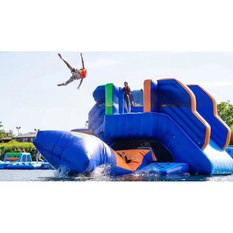 Inflatable Aqua Park Commercia - Water Slide Inflatable ulasan dan harga