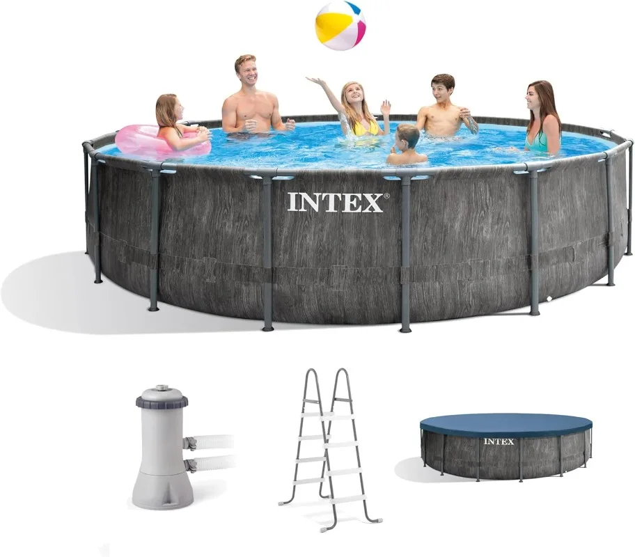 Intex Greywood Prism Frame 15' - Pool Ladder Above Ground ulasan dan harga